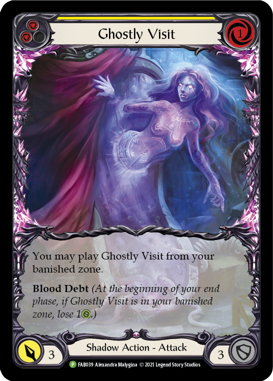 Image of Ghostly Visit (Yellow) [FAB039] (Promo)  Rainbow Foil