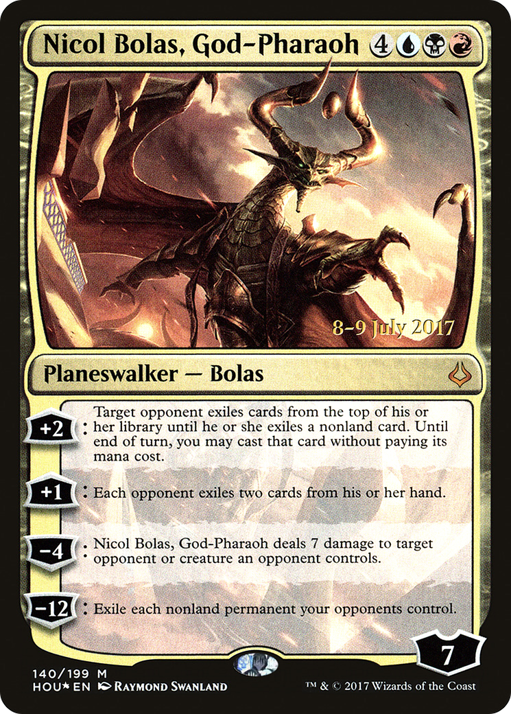 Image of Nicol Bolas, God-Pharaoh [Hour of Devastation Prerelease Promos]