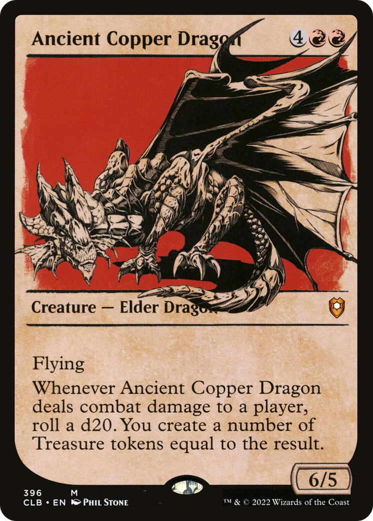Image of Ancient Copper Dragon (Showcase) [Commander Legends: Battle for Baldur's Gate]