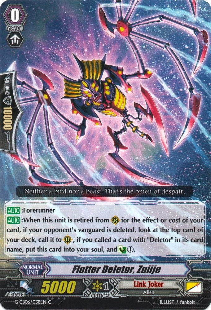 Image of Flutter Deletor, Zuiije (G-CB06/038EN) [Rondeau of Chaos and Salvation]