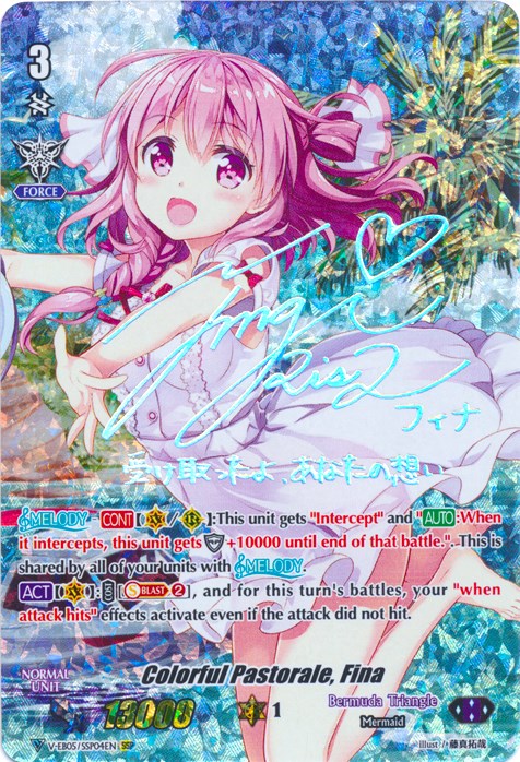 Image of Colorful Pastorale, Fina (Silver Signature) (V-EB05/SSP04EN) [Primary Melody]