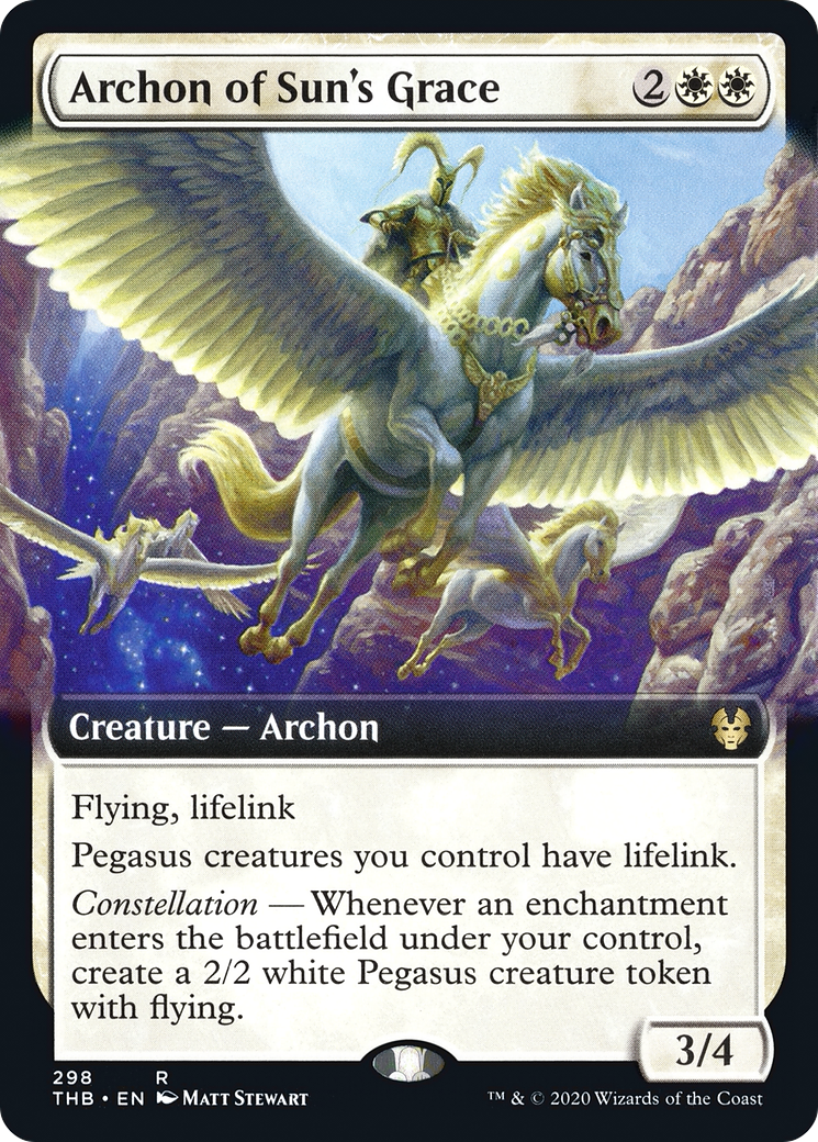 Image of Archon of Sun's Grace (Extended Art) [Theros Beyond Death]