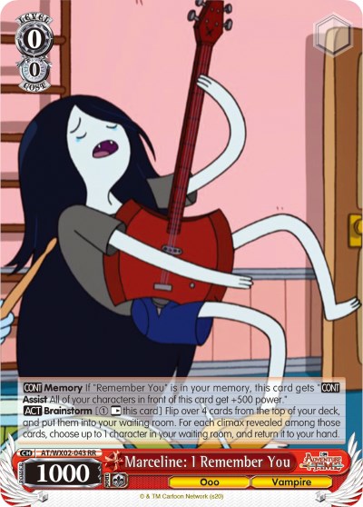 Image of Marceline: I Remember You (AT/WX02-043 RR) [Adventure Time]