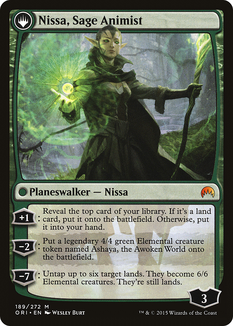 Image of Nissa, Vastwood Seer // Nissa, Sage Animist [Secret Lair: From Cute to Brute]