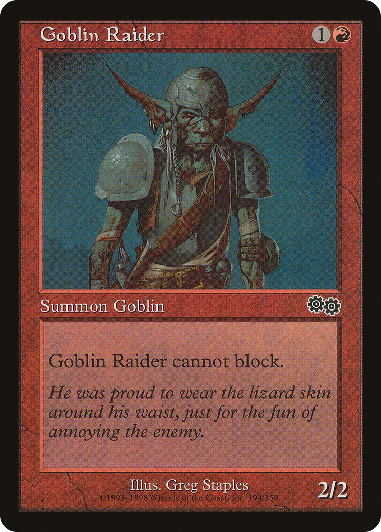 Image of Goblin Raider [Urza's Saga]