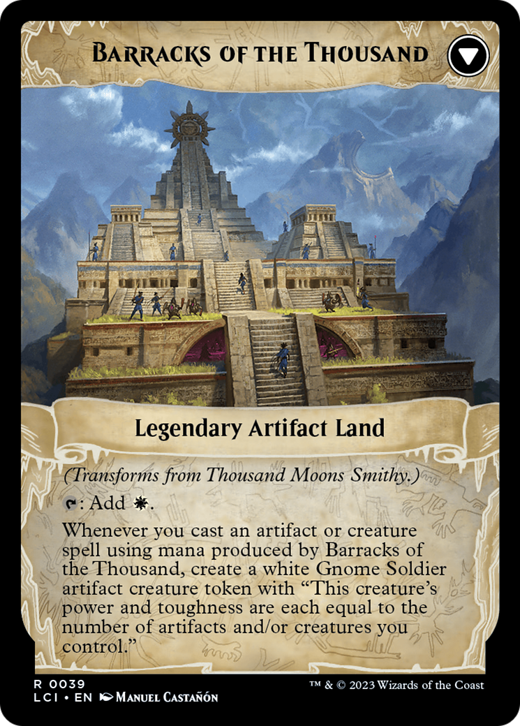 Image of Thousand Moons Smithy // Barracks of the Thousand [The Lost Caverns of Ixalan]