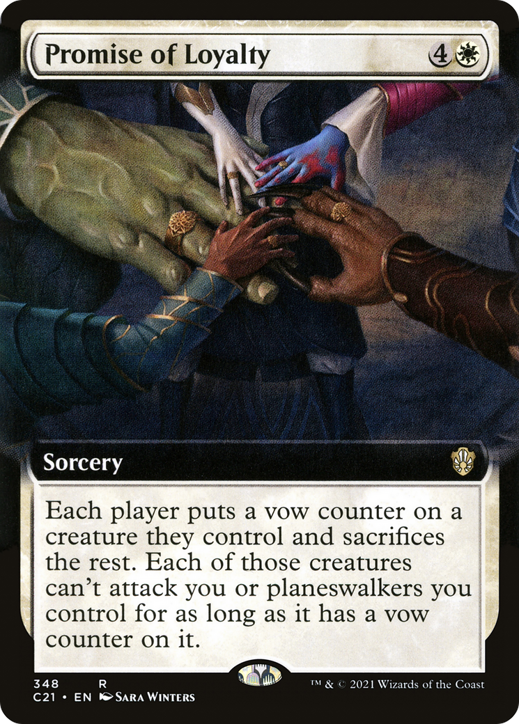 Image of Promise of Loyalty (Extended Art) [Commander 2021]