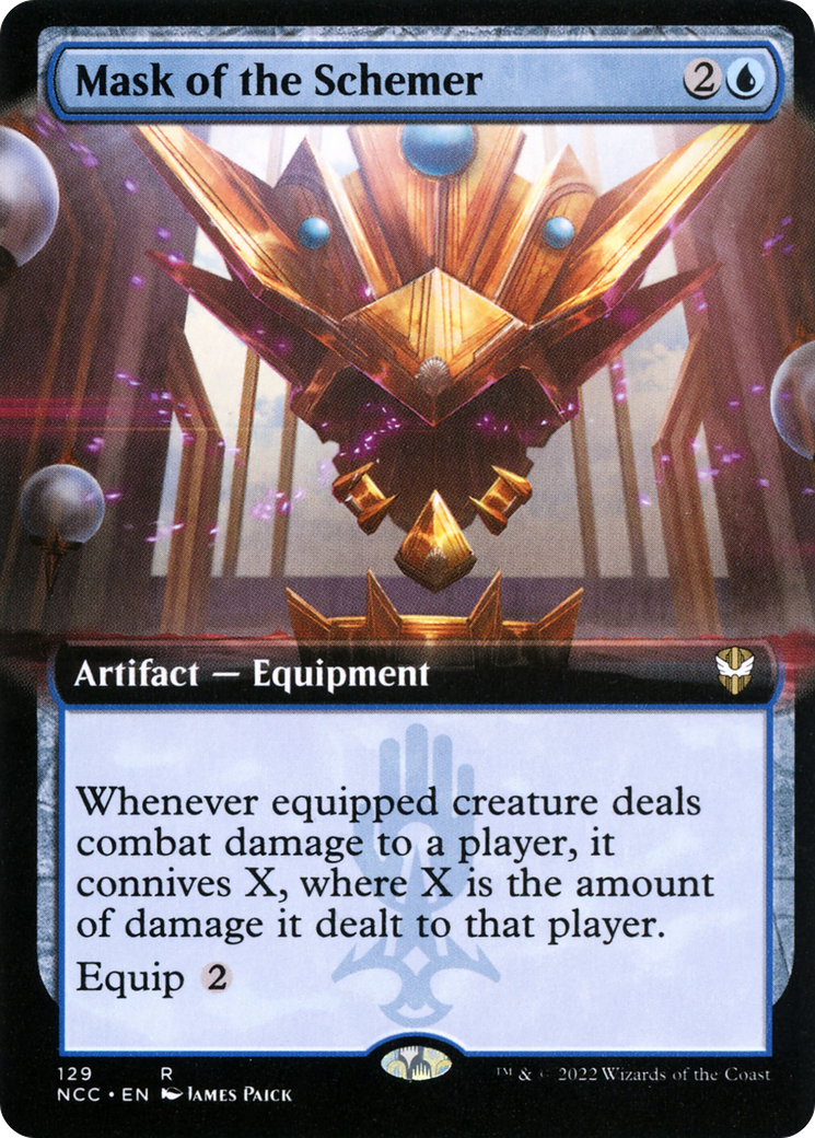 Image of Mask of the Schemer (Extended Art) [Streets of New Capenna Commander]