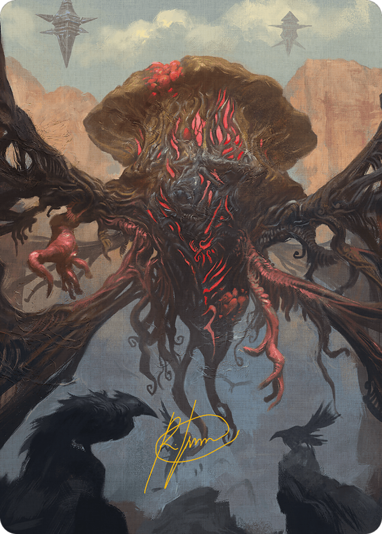 Image of Inversion Behemoth Art Card (Gold-Stamped Signature) [Modern Horizons 3 Art Series]
