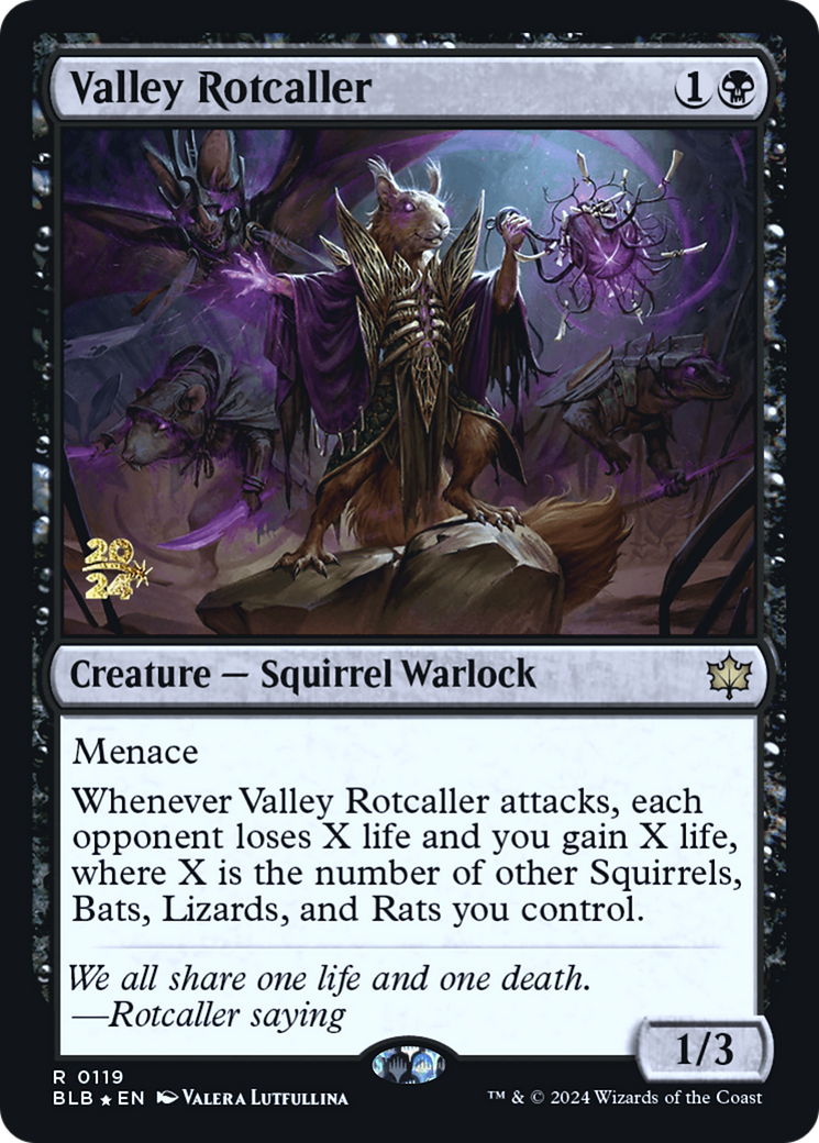 Image of Valley Rotcaller [Bloomburrow Prerelease Promos]
