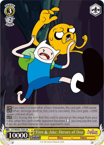 Image of Finn & Jake: Heroes of Ooo (AT/WX02-T09S SR) [Adventure Time]