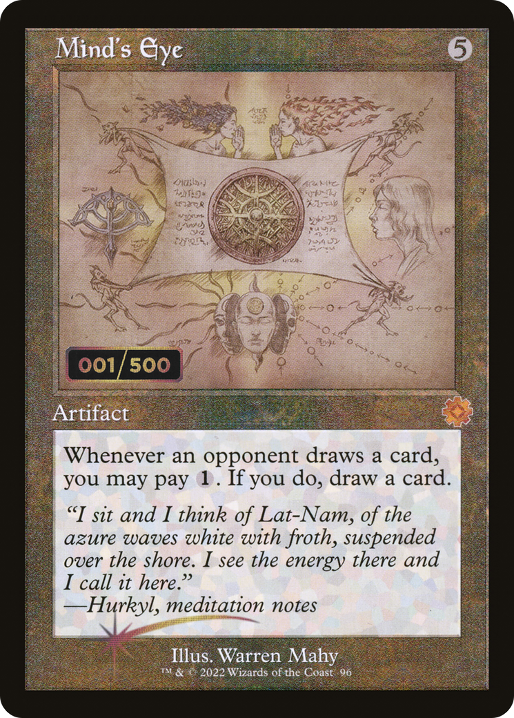 Image of Mind's Eye (Retro Schematic) (Serialized) [The Brothers' War Retro Artifacts]