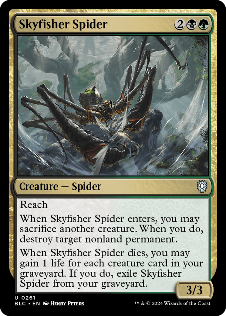 Image of Skyfisher Spider [Bloomburrow Commander]