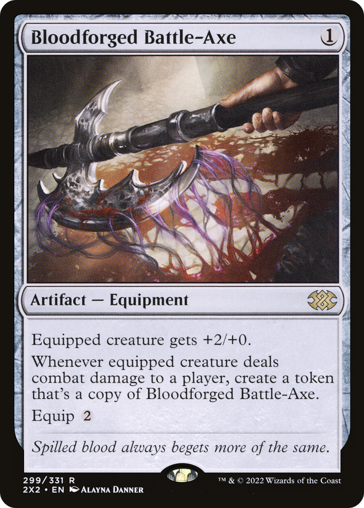 Image of Bloodforged Battle-Axe [Double Masters 2022]