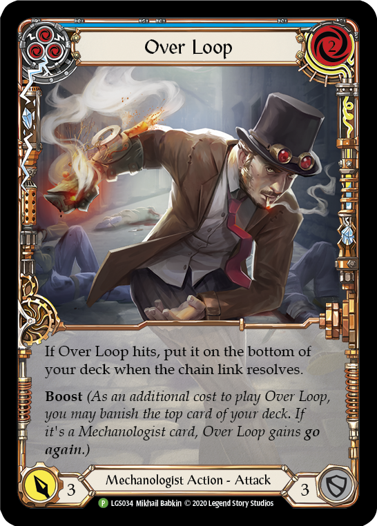 Image of Over Loop (Blue) [LGS034] (Promo)  Rainbow Foil