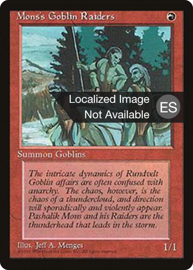 Image of Mons's Goblin Raiders [Fourth Edition (Foreign Black Border)]