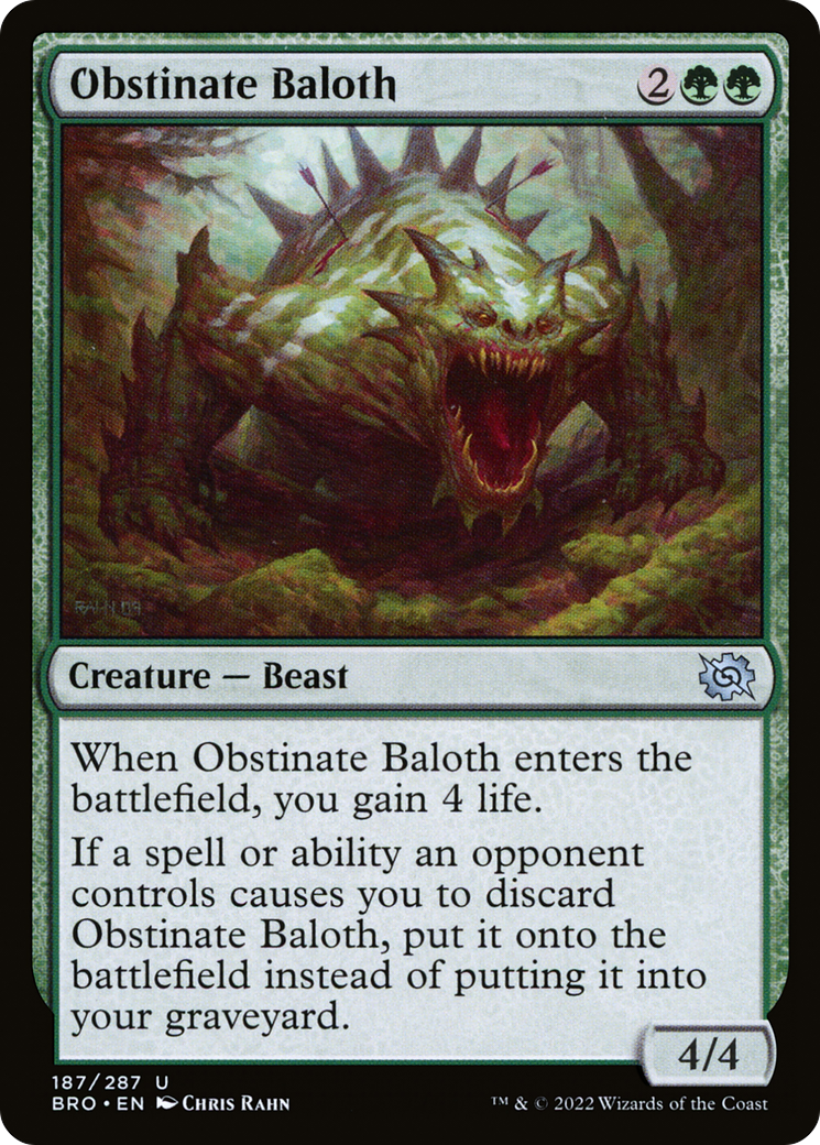 Image of Obstinate Baloth [The Brothers' War]