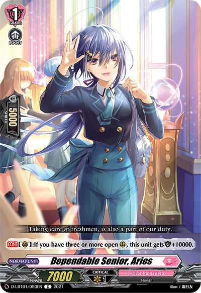 Image of Dependable Senior, Aries (D-LBT01/093EN) [Lyrical Melody]