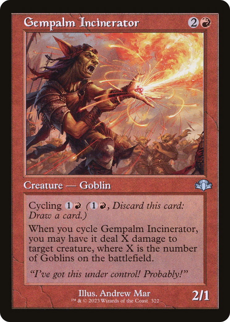 Image of Gempalm Incinerator (Retro) [Dominaria Remastered]