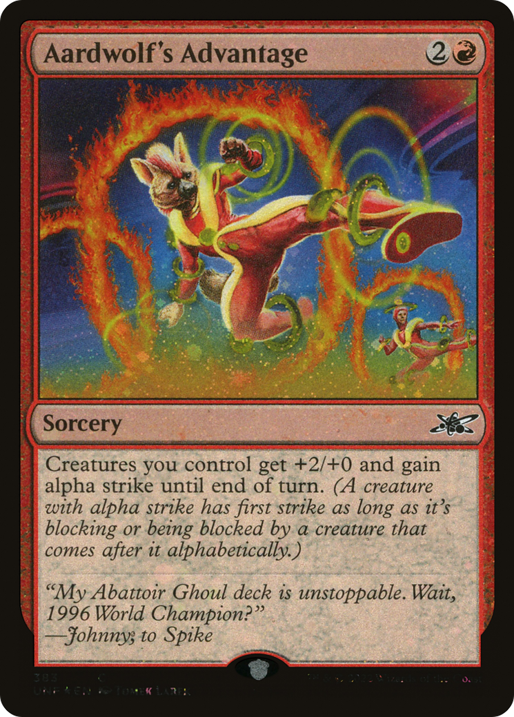 Image of Aardwolf's Advantage (Galaxy Foil) [Unfinity]