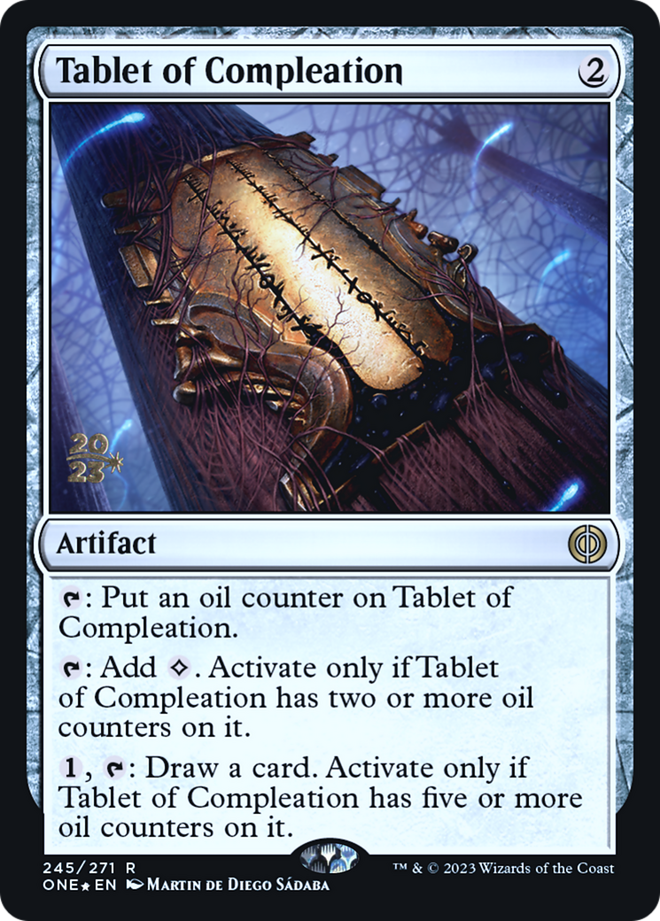 Image of Tablet of Compleation [Phyrexia: All Will Be One Prerelease Promos]