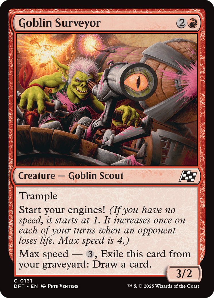 Image of Goblin Surveyor [Aetherdrift]