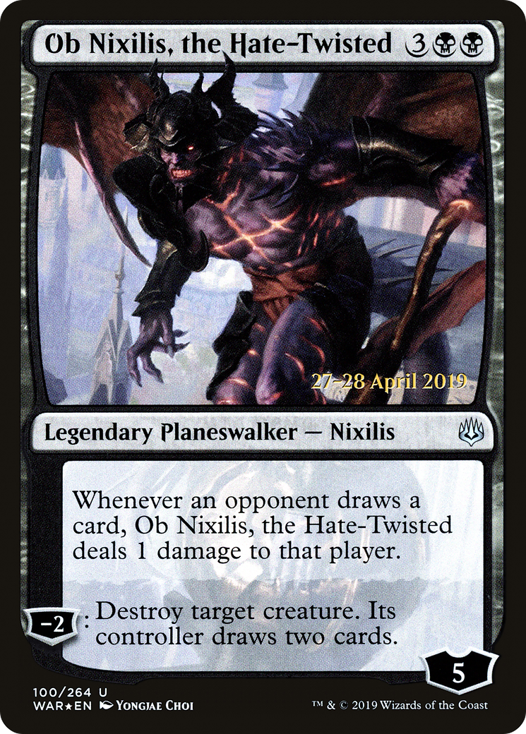 Image of Ob Nixilis, the Hate-Twisted [War of the Spark Prerelease Promos]