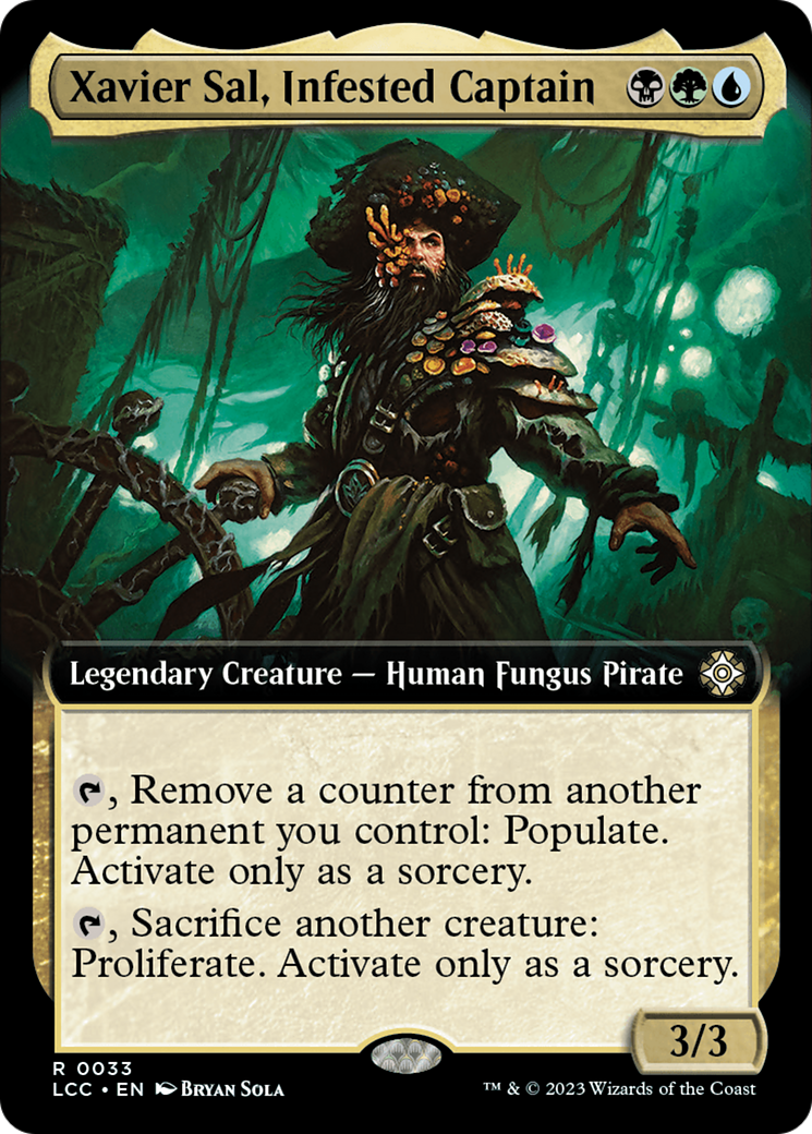 Image of Xavier Sal, Infested Captain (Extended Art) [The Lost Caverns of Ixalan Commander]