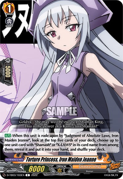 Image of Torture Princess, Iron Maiden Jeanne (D-TB03/103EN) [Shaman King]