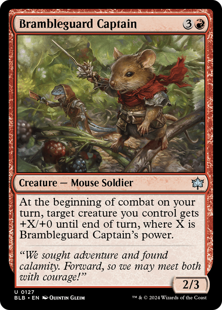 Image of Brambleguard Captain [Bloomburrow]