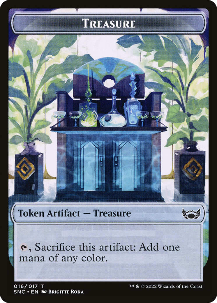 Image of Boar // Treasure Double-Sided Token [Outlaws of Thunder Junction Commander Tokens]
