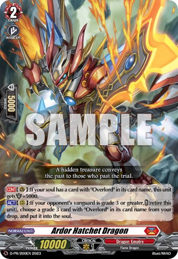 Image of Ardor Hatchet Dragon (D-PR/200EN 2023) [D Promo Cards]