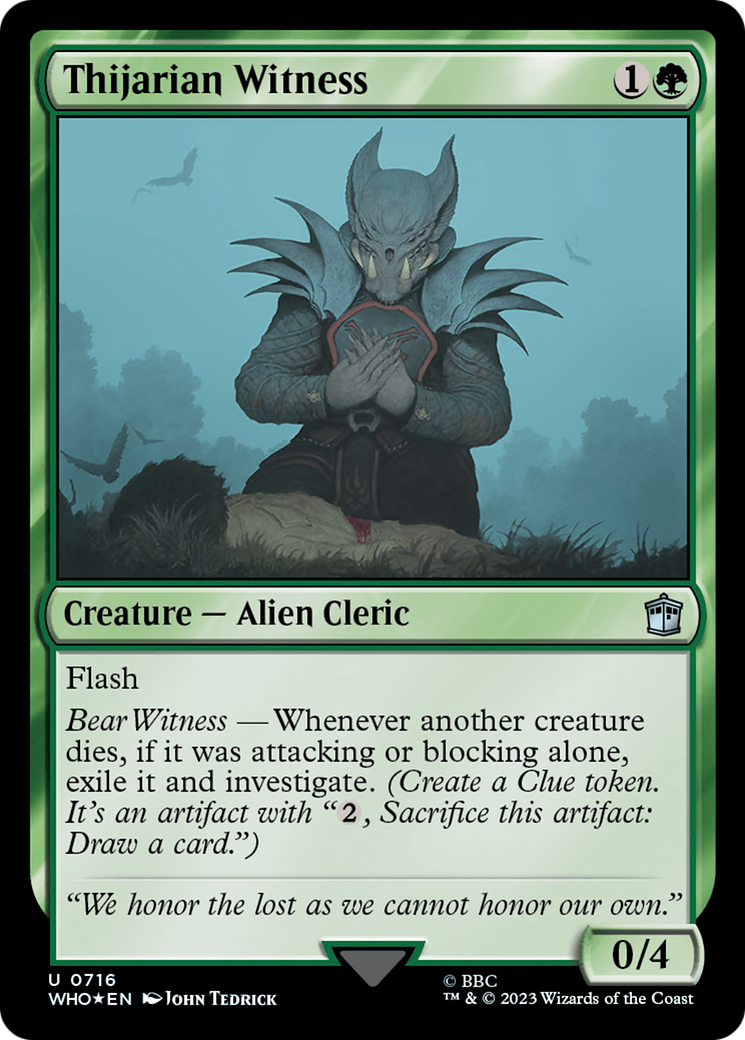 Image of Thijarian Witness (Surge Foil) [Doctor Who]