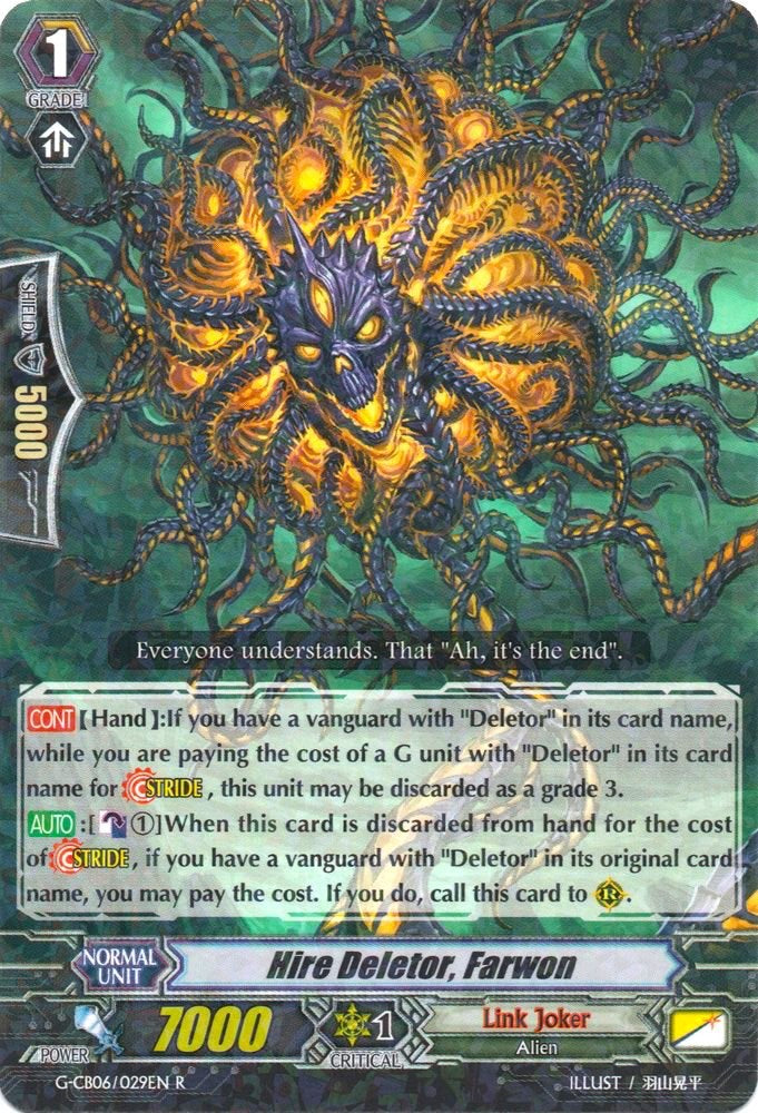Image of Hire Deletor, Farwon (G-CB06/029EN) [Rondeau of Chaos and Salvation]