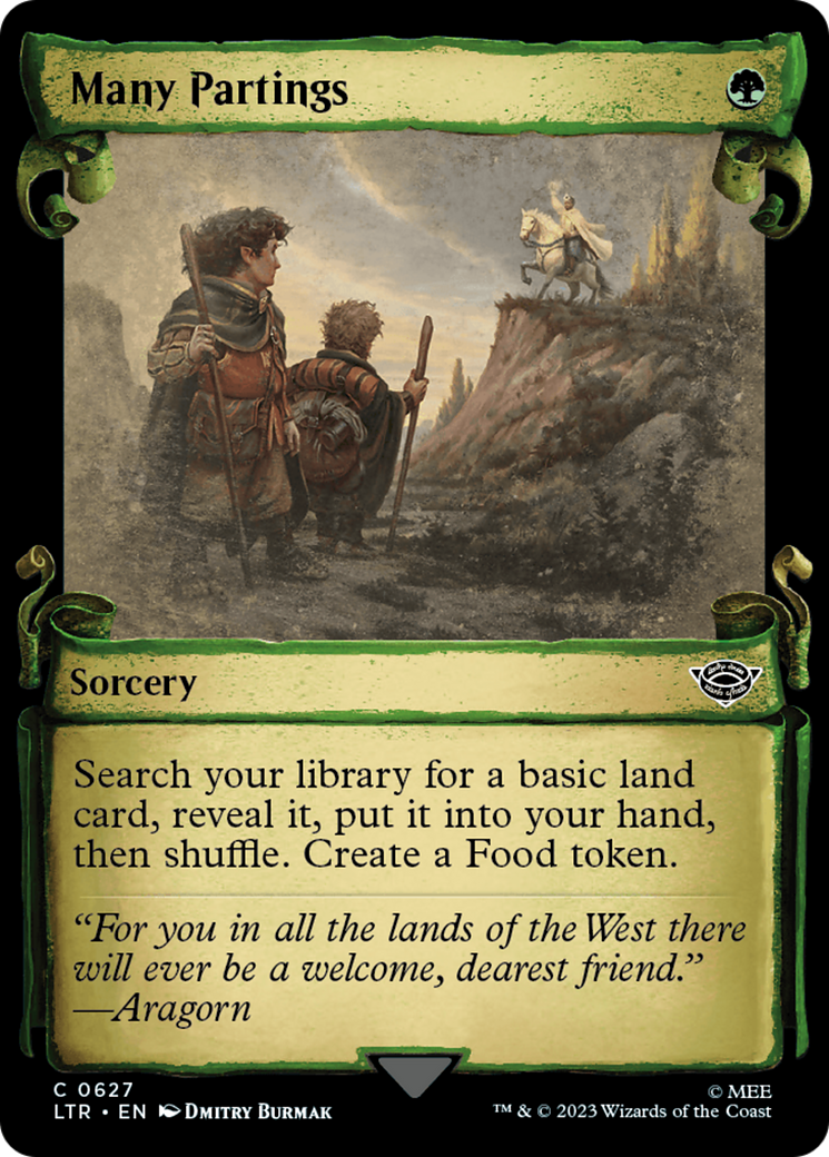 Image of Many Partings [The Lord of the Rings: Tales of Middle-Earth Showcase Scrolls]