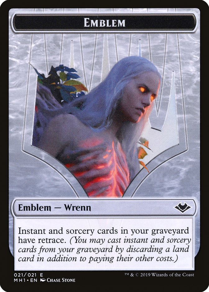 Image of Shapeshifter (001) // Wrenn and Six Emblem (021) Double-Sided Token [Modern Horizons Tokens]