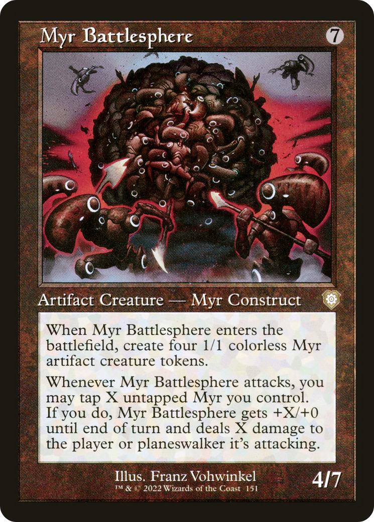 Image of Myr Battlesphere (Retro) [The Brothers' War Commander]