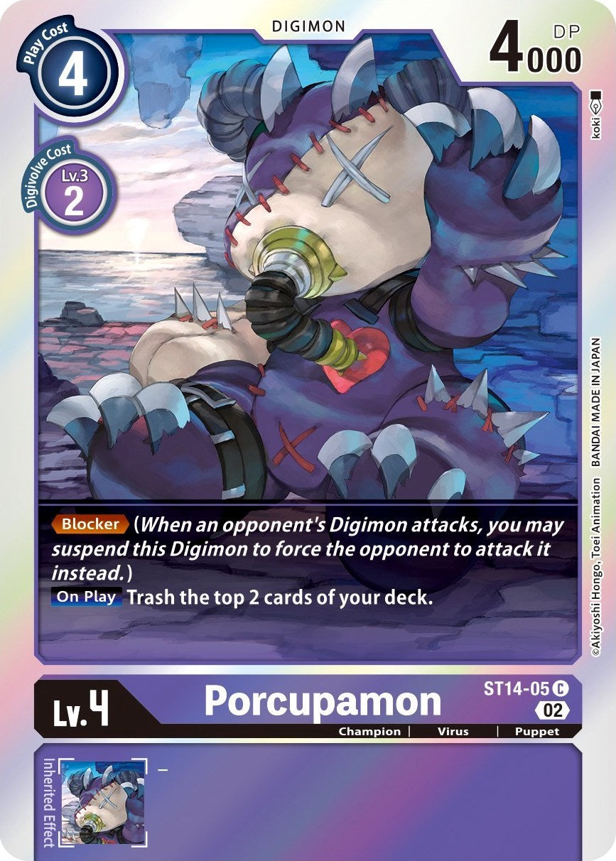Image of Porcupamon [ST14-05] [Starter Deck: Beelzemon Advanced Deck Set]