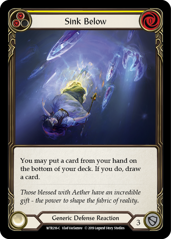 Image of Sink Below (Yellow) [WTR216-C] (Welcome to Rathe)  Alpha Print Rainbow Foil