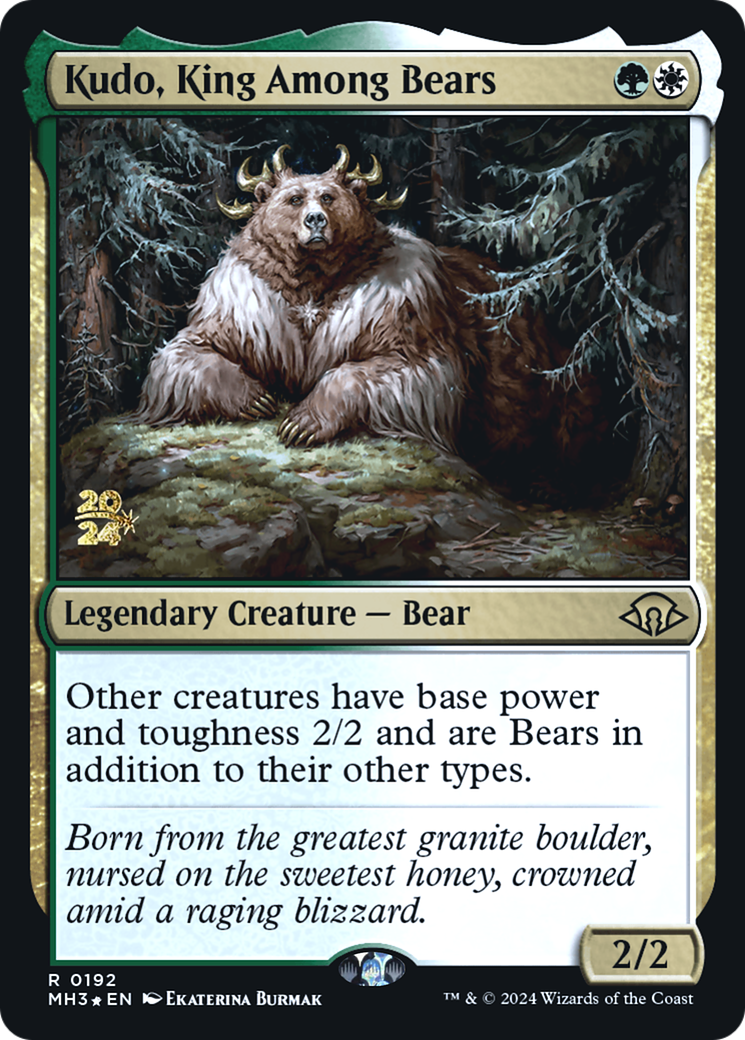 Image of Kudo, King Among Bears [Modern Horizons 3 Prerelease Promos]