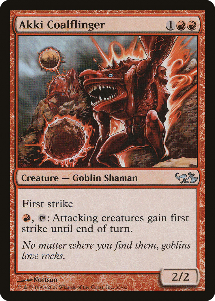 Image of Akki Coalflinger [Duel Decks: Elves vs. Goblins]