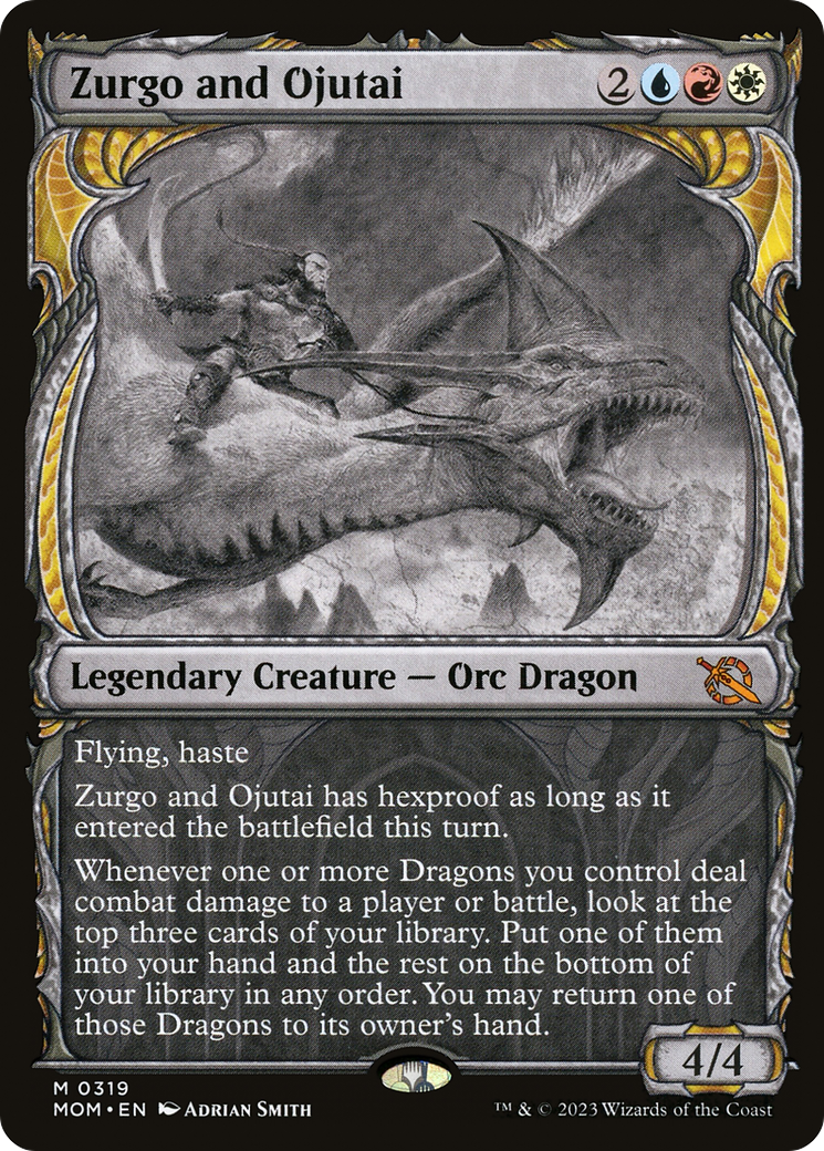 Image of Zurgo and Ojutai (Showcase Planar Booster Fun) [March of the Machine]