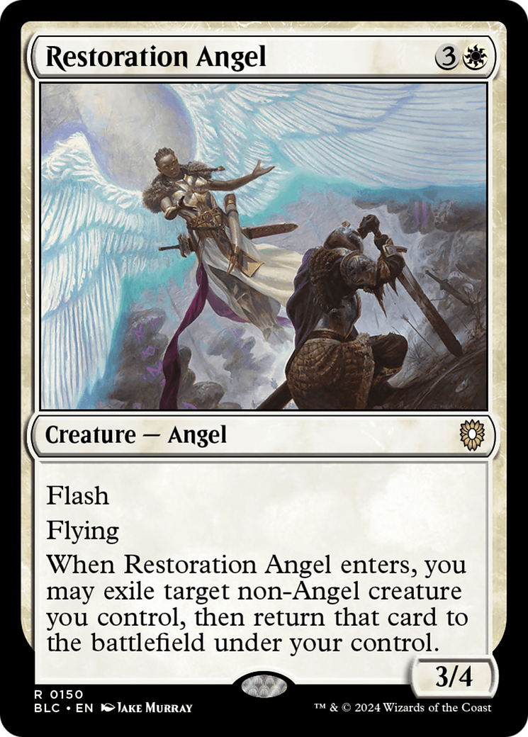 Image of Restoration Angel [Bloomburrow Commander]