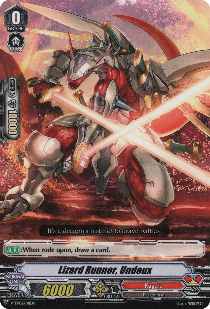 Image of Lizard Runner, Undeux (V-TD02/011EN) [Toshiki Kai]