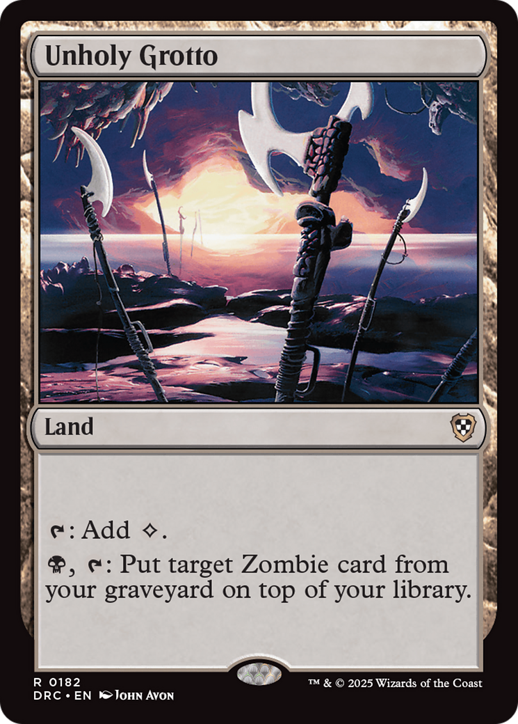 Image of Unholy Grotto [Aetherdrift Commander]