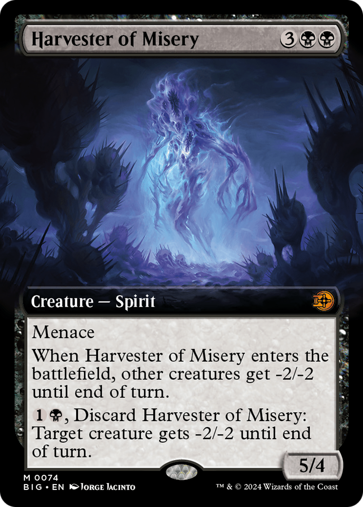 Image of Harvester of Misery (Extended Art) [Outlaws of Thunder Junction: The Big Score]