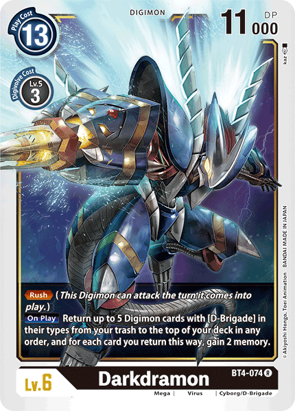 Image of Darkdramon [BT4-074] [Great Legend]