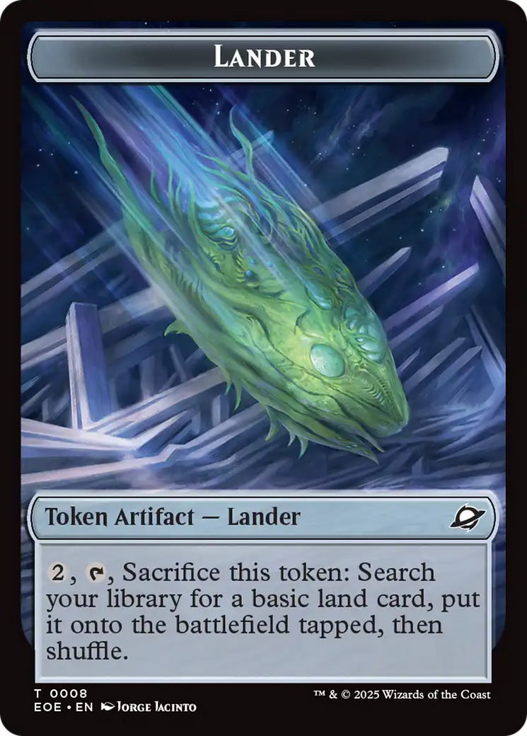 Image of Robot // Lander (0008) Double-Sided Token [Edge of Eternities Tokens]