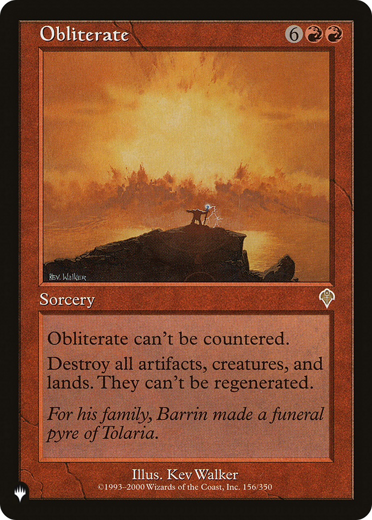 Image of Obliterate [The List]