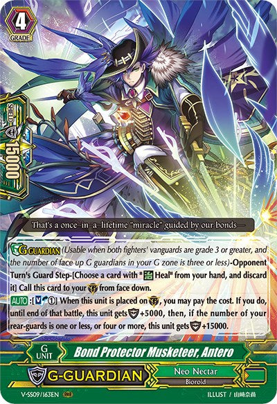 Image of Bond Protector Musketeer, Antero (V-SS09/163EN) [Revival Selection]